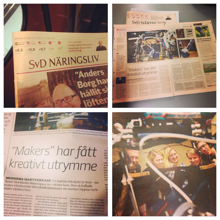 Makerspace i Svenska Dagbladet